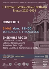 FIOE apresenta concerto pelo Ensemble Rgio, dia 5 de maio
