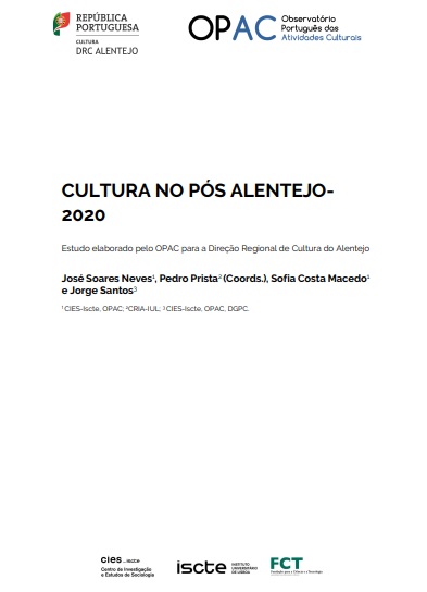 Estudo "CULTURA NO PS ALENTEJO-2020"