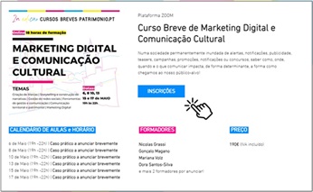 Curso Breve de Marketing Digital e Comunicao Cultural - Inscries abertas
