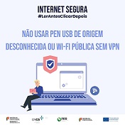 Não usar PEN USB de origem desconhecida ou Wi-Fi pública sem VPN